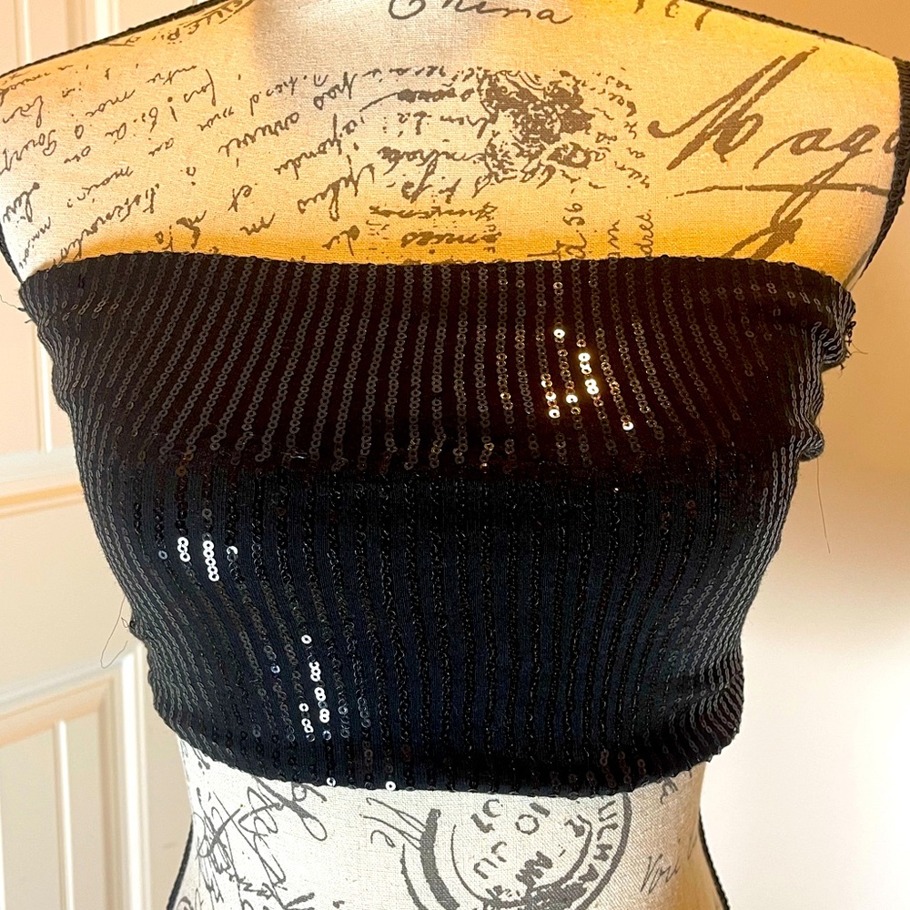 Sequin tube top
